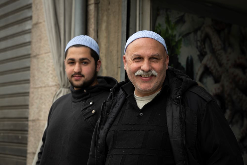 Druze men often wear traditional clothing.