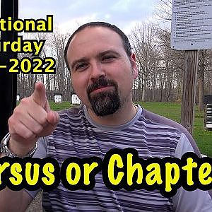 Versus or Chapters? -Devotional Saturday