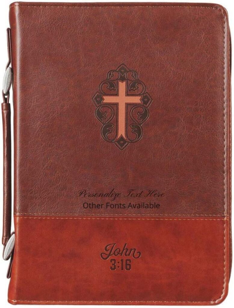 Personalized Custom Bible Cover for Men.