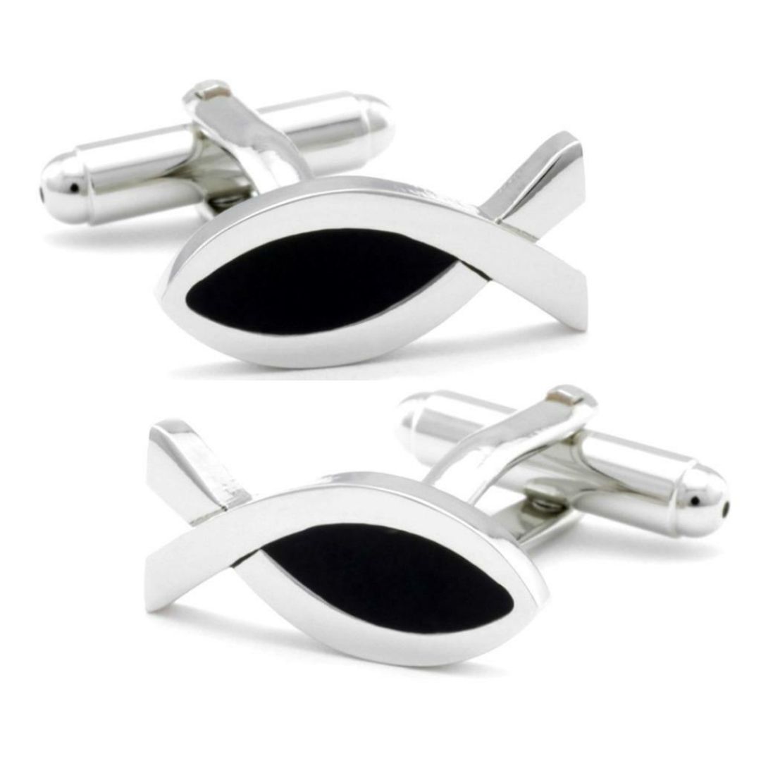 Ichthus Jesus Fish Cufflinks