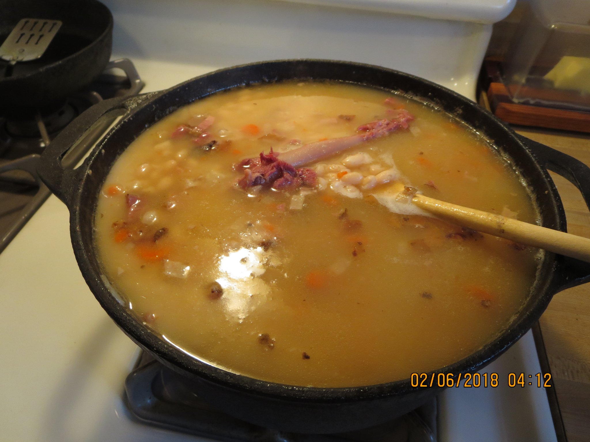 Bean soup cooking.JPG