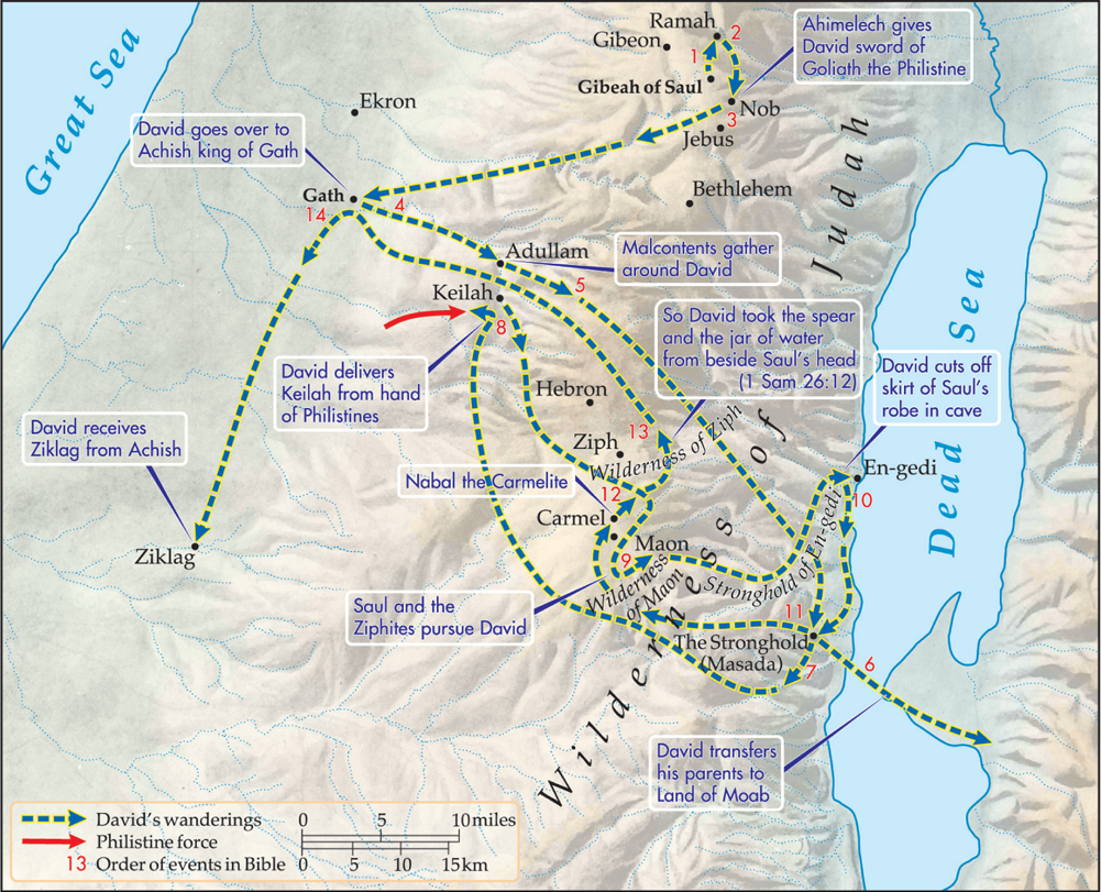 David's flight from Saul.png