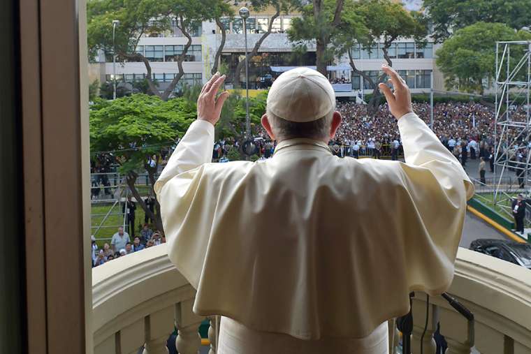 Francis in Lima, Peru, Jan. 19..jpg