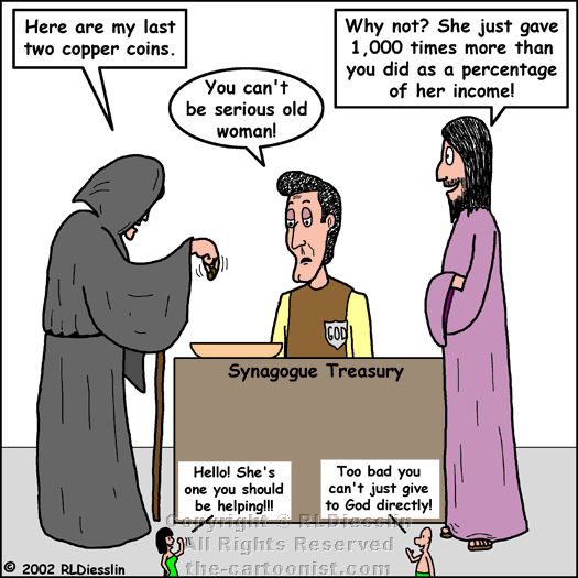 pharisees woman giving coins.gif