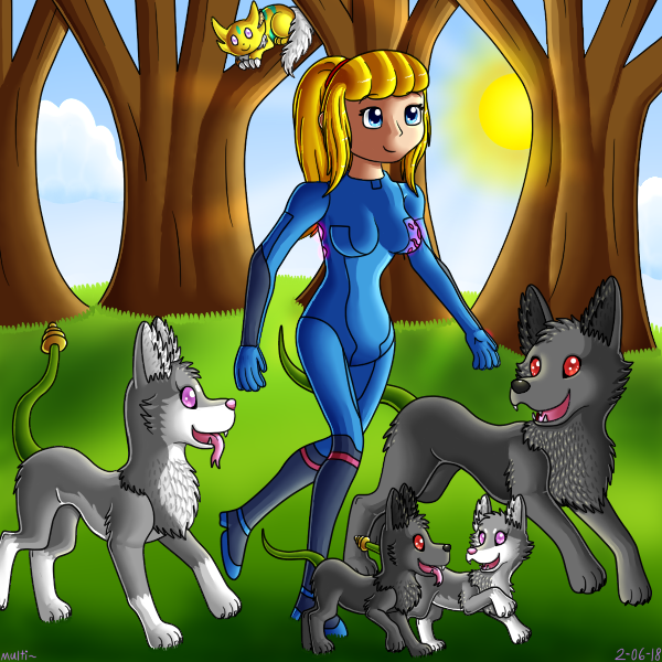 Samus and friends-Forest Stroll.png