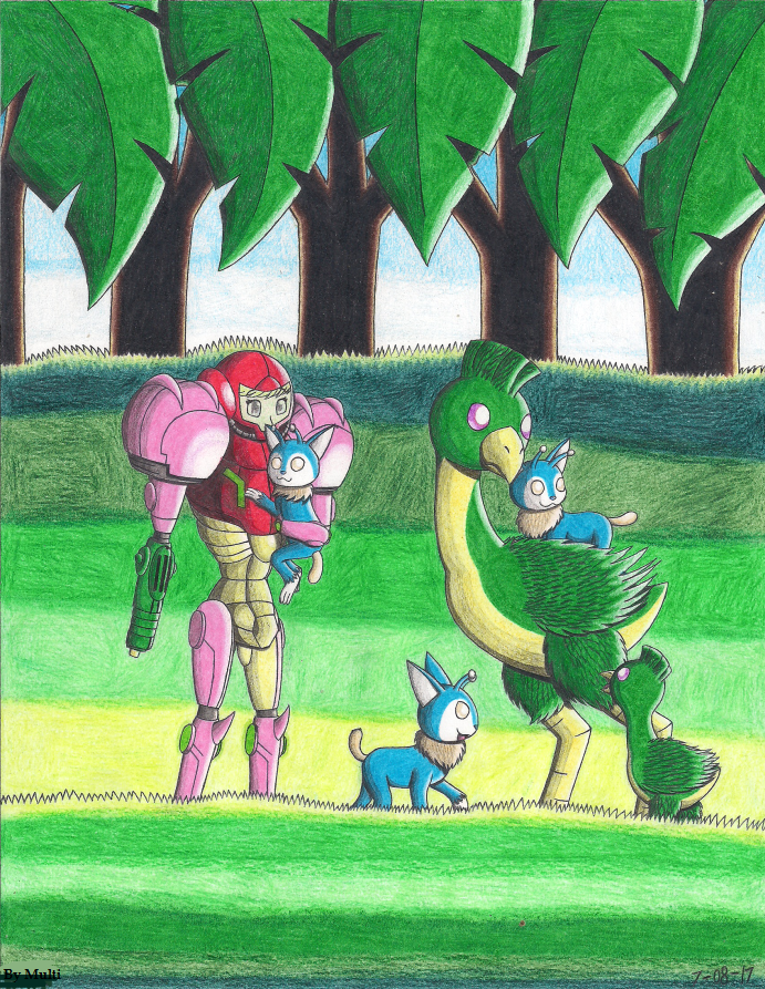 Samus, Etecoons, and Dachoras.png