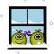 Smiley Window Snowing.gif