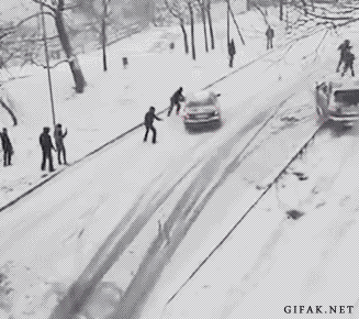 SNOW slippery road going backwards.gif