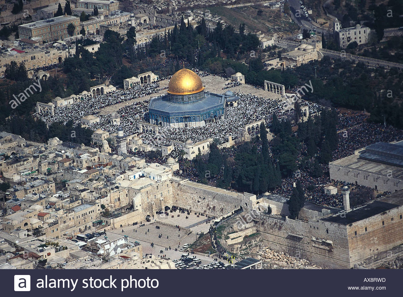 wailing wall dome of rock today.jpg