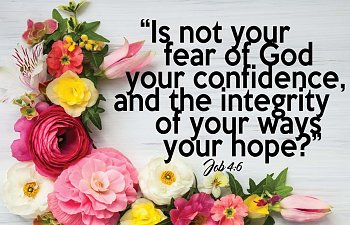 Is Not Your Fear Of God Your Confidence
