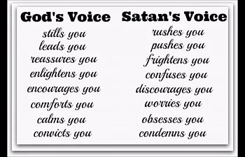 God's Voice Vs Satan's Voice