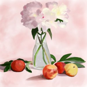 Pink and White Flowers, in Progress 2.jpg