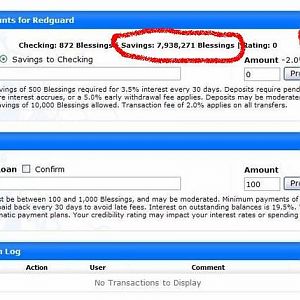 CF2 Bank Account
Check out the Savings Account!!  Woot!! :D