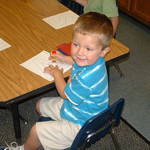 Adam on his first day of Preschool.