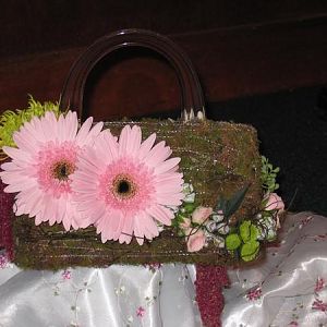 bridal handbag - second prize in Interflora comp.. juniors