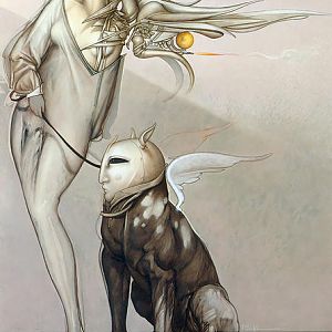 Michael Parkes - Angel and Her Pet III