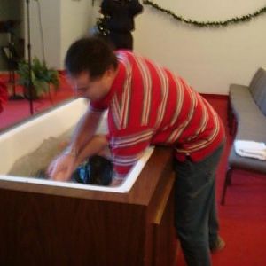 This is me getting baptized!