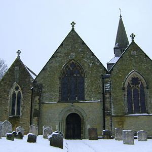St. Nicholas Church. The pirate is buried in the churchyard near the entrance.