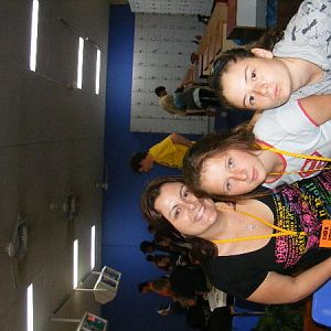 This is me with 2 of my girls from the last camp i went on (the one i was telling u about)