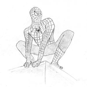 I drew Spiderman! xD