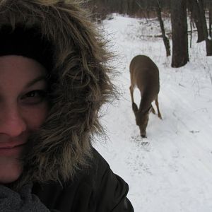 Me... and a deer.