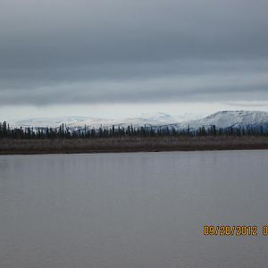 Snow in the mountains. Wonderful!