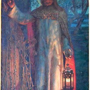 Christ the Light of the World 
Painting by Holman Hunt - founder of the Pre-raffelite brotherhood