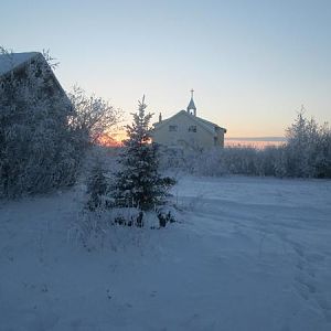 Nice pic with trees and church