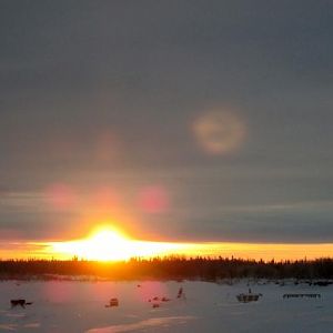 sunrise by the river