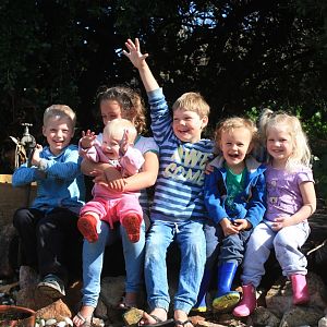 six of our nine grandchildren