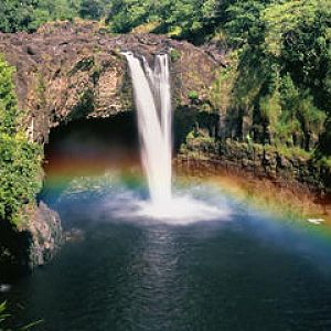 "Rainbow Falls" in Hawaii