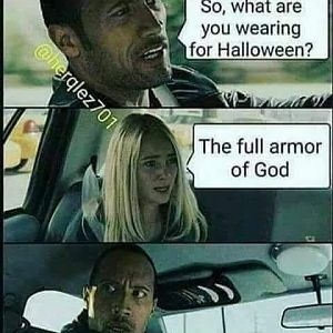 Halloween costume: armor of God