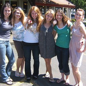 Me and a bunch of friends after our last lunch together on the day we moved out of the dorms.