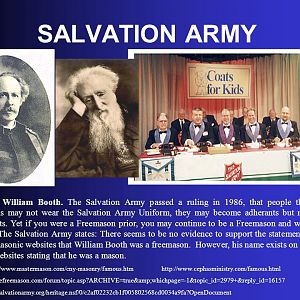 William Booth, Masonic Member Exposed.