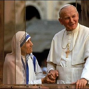 John Paul II and Teresa of Calcutta