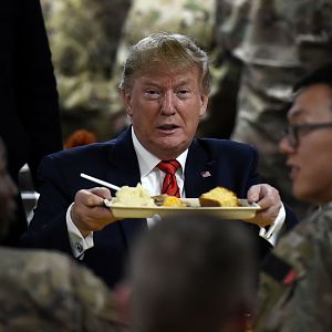 Trump Serving Dinner