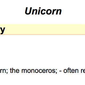 Unicorn Definition in 1913 Webster's Dictionary