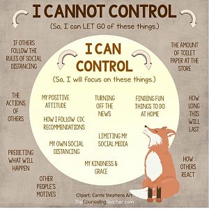 I Cannot Control, but I Can Control