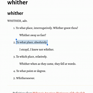 Whither - KJV Definition