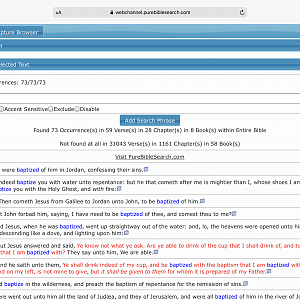 Baptize - Pure King James Bible Search