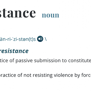 Non-Resistance Definition