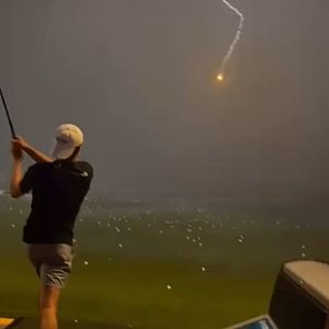 Golf Ball Struck By Lightning.  Yep.  There is a God.