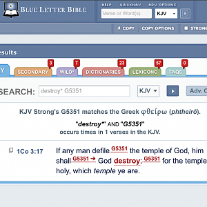 Blue Letter Bible - defile can also mean destroy