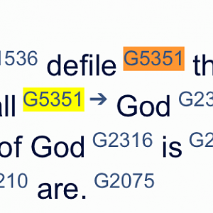 Blue Letter Bibe on 1 Cor. 3:17