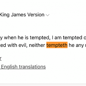 Tempt in James 1:13