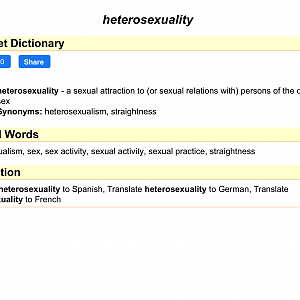 Heterosexuality - Definition 2