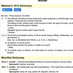 The word “murder” (Bible Study)
