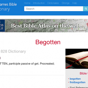 KJB Dictionary - Begotten