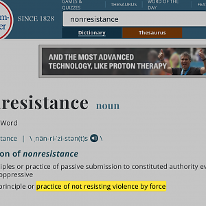 Nonresistance