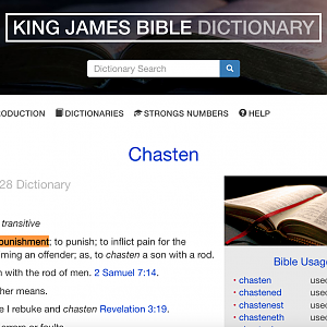 Chasten definition